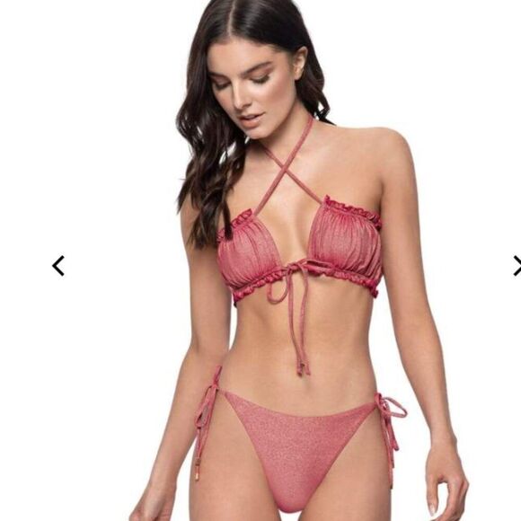 PQ Swim Arcadia Remi Convertible Bandeau Bikini Top Size Small - Picture 3 of 14